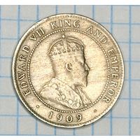 С 1 РУБЛЯ! 1 ПЕННИ 1909 ГОД ЯМАЙКА ЭДУАРД VII
