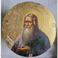 Пророк Иеремия, золото, тондо. 50 см.