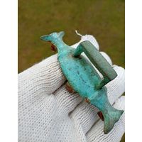 Старая, бронзовая, детал- конина седельная колодка 19 век!