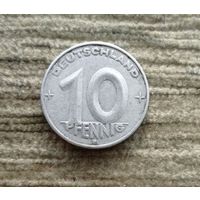 Werty71 Германия ГДР 10 пфеннигов 1952 Е E