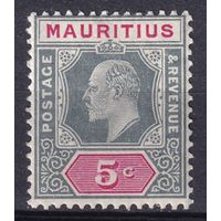 27.BrKM. Великобритания. Колонии. Маврикий. Эдуард. Стандарт. 5C. 1910 г. Mi.#138.
