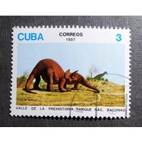 Марка Куба 1988 год Динозавры