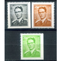 Бельгия - 1970г. - король Бодуэн I - 3 марки - полная серия, MLH [Mi 1621-1623]. #2-Be-46-B-1