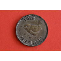Великобритания 1 фартинг 1938 с 1 руб