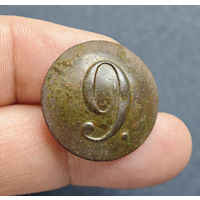 Пуговица РИА полк N9, 1830-1862, сохран!