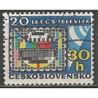 Чехословакия. 20 лет телевидению. 1973г. Mi#2139.