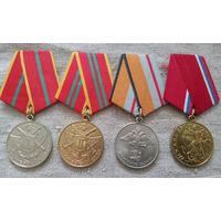 Набор медалей Российской Федерации, 4 шт в одни руки