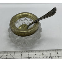 Солонка Горчичница СССР. Серебро