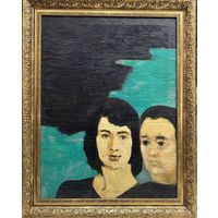 Кищенко А.М "Двойной портрет", 1982г. Холст, масло. Размер 60х80 см.