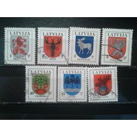 Латвия, 1999. Стандарт. Гербы городов. Mi-4,0 евро гаш.