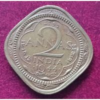 Индия - Британская 2 анны, 1942-1944
