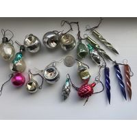 Елочные игрушки (мини) -2-  РЕТРО сосульки  одним лотом