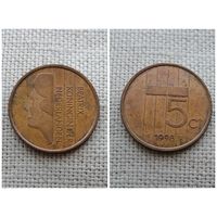 Нидерланды 5 центов 1998