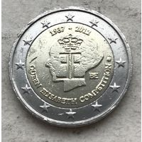 Бельгия 2 евро 2012 - 75 лет музыкальному конкурсу имени Королевы Елизаветы