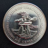 Канада 25 центов 1992, 125 лет Конфедерации - Северо-Западные территории  (1.8.2)