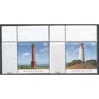 Германия. Маяки. 2009г. Mi#2742-43. Серия.