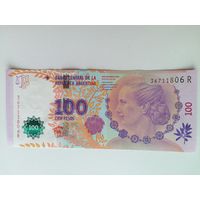 Аргентина 100  UNC c рубля