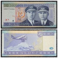 10 лит Литва 2007 г. (интересный номер)
