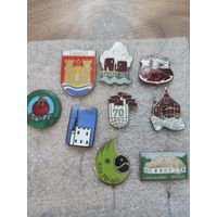 Значки тяжёлые, горячая эмаль.