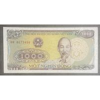 Банкнота 1988 Вьетнам 1000 донгов. НЕ БЫЛА В ОБОРОТЕ.