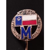 Значок CSTV , М. Польша,молодежь, социализм.