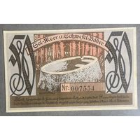 Нотгельд Бад-Ольдеслое 50 пфеннигов 1921 год. Веймарская республика