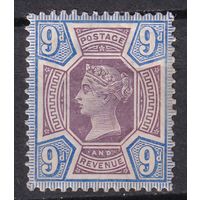 43.Br. Великобритания. Виктория. Стандарт. 9P. 1887 г. Mi.#95.