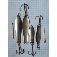 Блесна СПОРТИВНАЯ завод военохот-4 СССР поштучно большая и малая