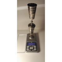 Стопки, рюмки серебряная 875 проба 2 шт.