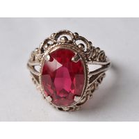 Кольцо серебро 875 СССР.  Клеймо завода. Перстень. Размер 19.5-20