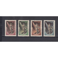 СССР. Космос. Второй спутник. 1957. 4 марки. Соловьев N 2110-2113 (800 руб).