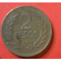 Колумбия 2 песо 1987г.
