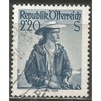 Австрия. Национальные костюмы. Зальцкамергут. 1952г. Mi#978.