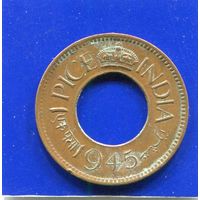 Британская Индия 1 пайс 1945 , Калькутта