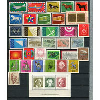 ФРГ - 1969 - Годовой набор - 33 марки и 1 блок - MNH