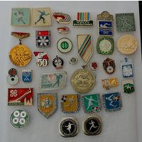 Спортивные значки СССР - 33 шт.