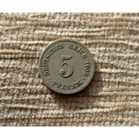 Werty71 Германия 5 пфеннигов 1908 А