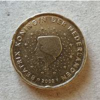 Нидерланды 20 евроцентов 2002 г., KM# 238