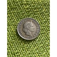 Швейцария 5 раппен 1922 г