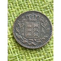 Вюртемберг 1/2 крейцера 1862г