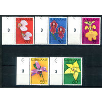 Суринам - 1977г. - орхидеи - 5 марок - полная серия, MNH [Mi 748-752]. #3-WB-91-A-2