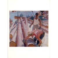 Открытка СССР. Т.Н. Яблонская. Киевским новостройкам.