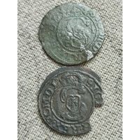 Распродажа - солид 1621г.(РИГА).,солид 1627г.,Сигизмунд III Ваза
