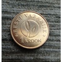 Werty71 Эстония 1 крона 2008 90 лет Эстонской республике