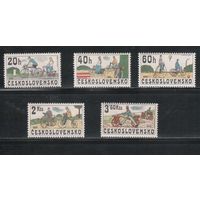 Чехословакия-1979 (Мих.2522-2526) , **, Велосипеды (полная серия)