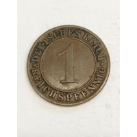 Германия 1 пфенинг 1933 А