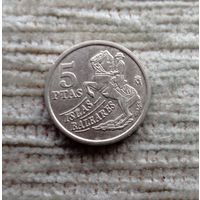 Werty71 Испания 5 песет 1997 Балеарские острова Всадник