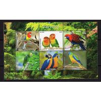 СЕРИЯ Блоков птицы  фауна MNH