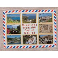 О-10. ПОДПИСАННАЯ ОТКРЫТКА ИЗРАИЛЬ. ГАЛИЛЕЙСКОЕ МОРЕ.