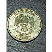 Россия 1 рубль 2009 года . СПМД , не магнит